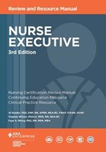 Nurse Executive Review and Resource Manual, 3rd Edition by Litno Books, showing the book cover with title and author details.