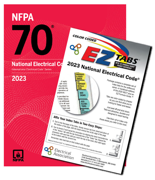 2023 Nec Code Book Paperback with Color-Coded EZ Tabs