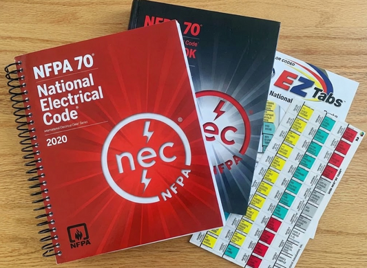 2020 NEC Spiral Bound NFPA 70 + Tabs + Ugly's Electrical Reference + 2020 NEC Handbook
