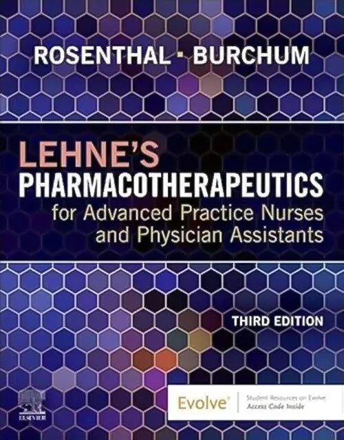 Book cover of Lehne's Pharmacotherapeutics for Advanced Practice Nurses and Physician Assistants, 3rd Edition by Litno Books.