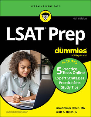 LSAT Prep For Dummies: Book + 5 Practice Tests Online