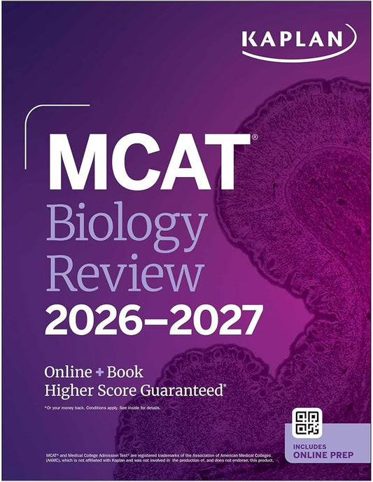 MCAT Biology Review 2026-2027: Online + Book by Kaplan Test Prep