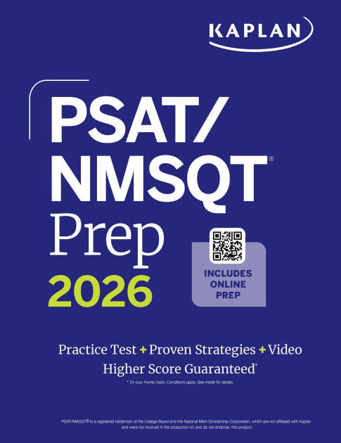 PSAT/NMSQT Prep 2026: Includes a Full Length Practice Test + 100s of Practice Questions + 1 Year Access Online Quizzes and Video Instruction